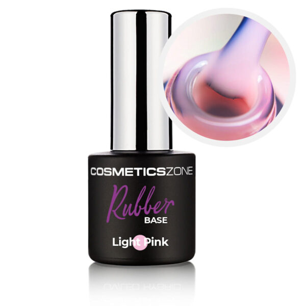 Cosmetics Zone UV/LED Rubber Base – Light Pink 7ml.