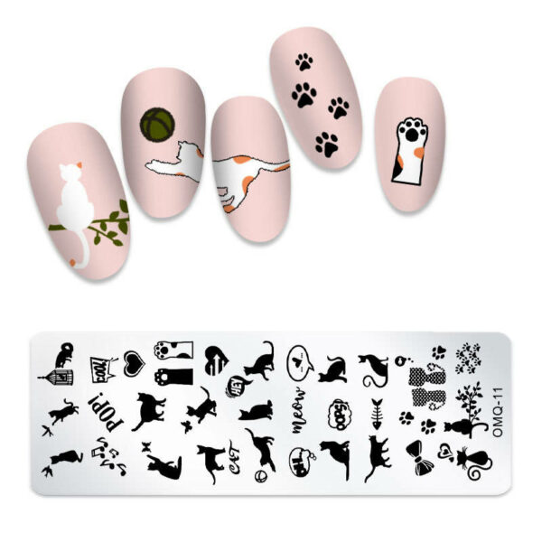 Isabelle Nails Nagel Stempel Plaat Voor Nagel Decoratie OMQ-11