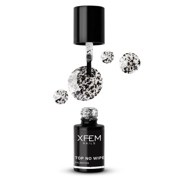 XFEM UV/LED Hybrid Gellak Top No Wipe Dalmatian 6ml.