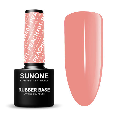 SUNONE UV/LED Rubber Base Peach #01 5ml.