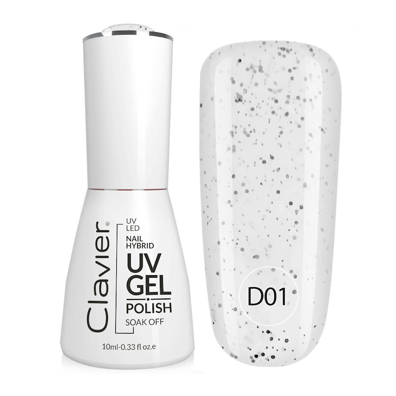 Clavier UV/LED Hybrid Gellak Luxury 10ml. Dottie White #D01