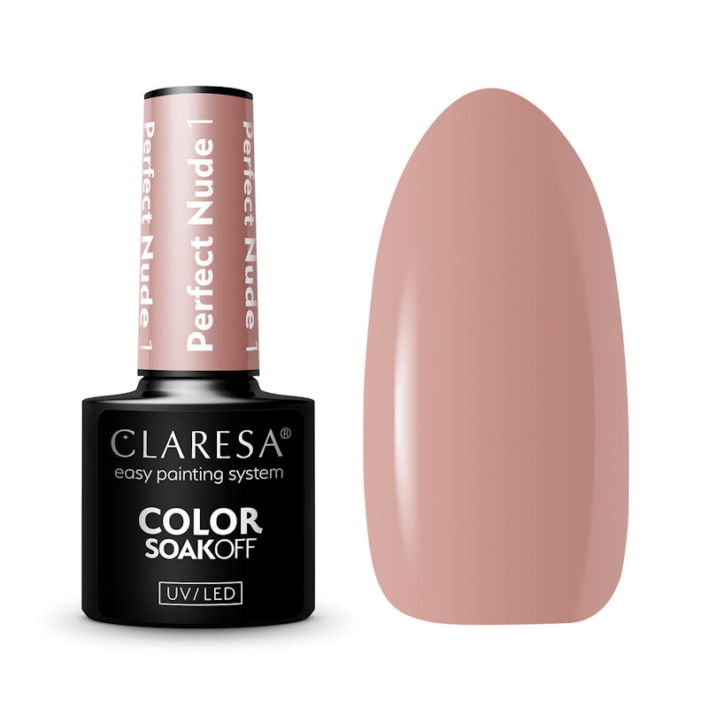 Claresa UV/LED Gellak Perfect Nude #1 – 5ml.