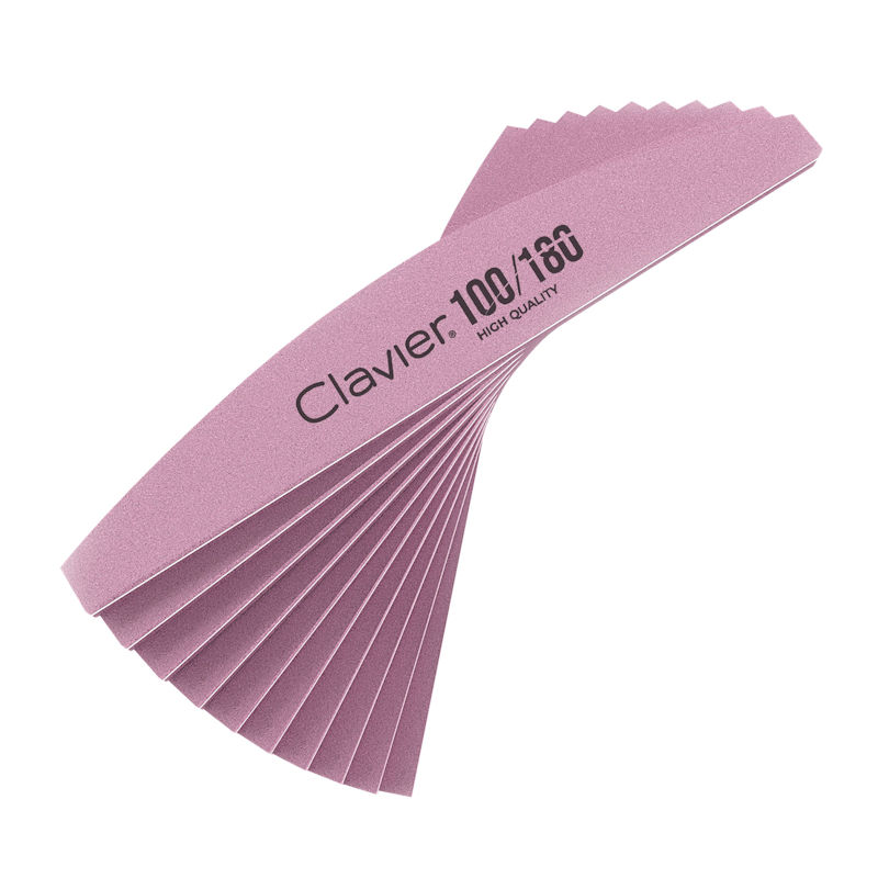 Clavier Manicure Nagelvijl Boot 100/180 – 10 stuks Roze