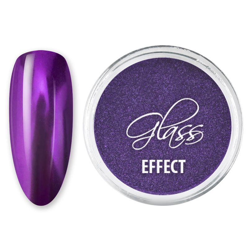 DRM Nail Art Spiegel Effect Nagelpoeder Glass Effect Purple #7