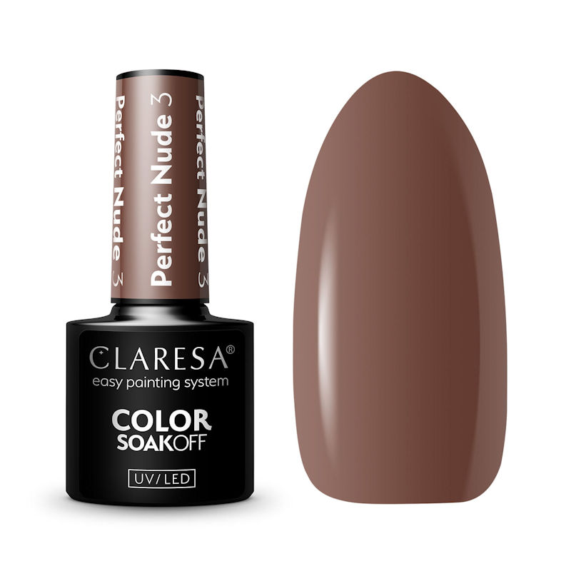 Claresa UV/LED Gellak Perfect Nude #3 – 5ml.