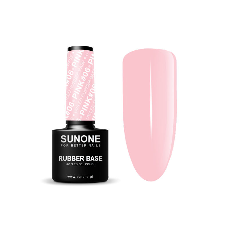 SUNONE UV/LED Rubber Base Pink #06 5ml.
