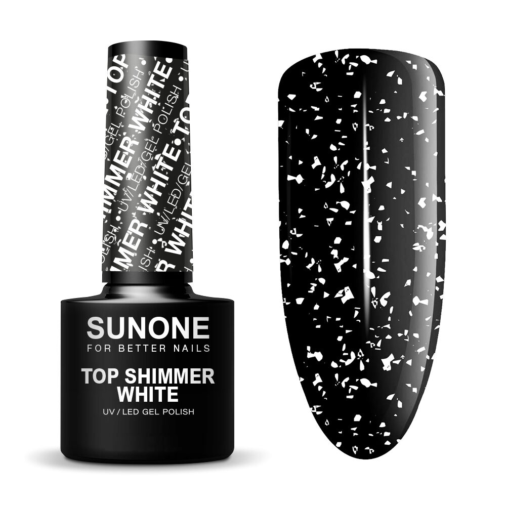 SUNONE UV LED Top Shimmer White 5ml.