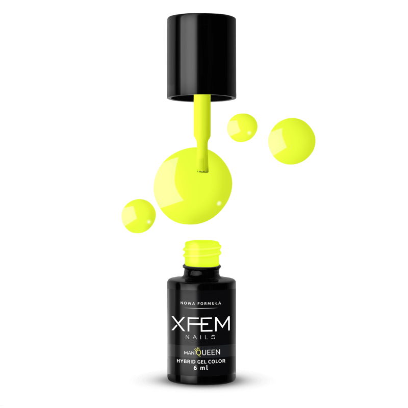 XFEM Neon Geel UV/LED Hybrid Gellak 6ml. #033