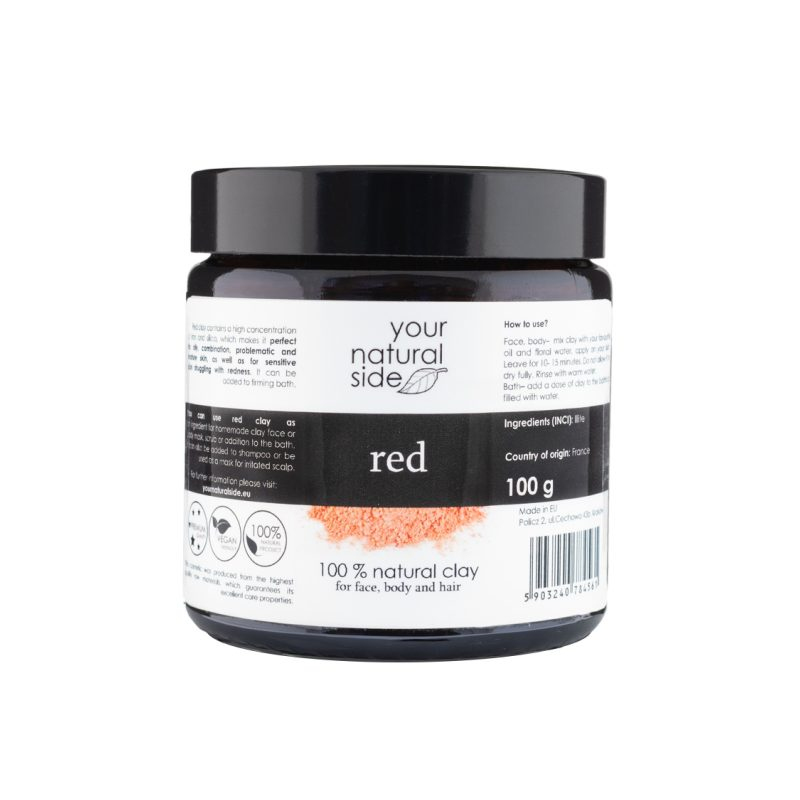 Your Natural Side Red Illite Clay - Rode Illiet Klei 100g.