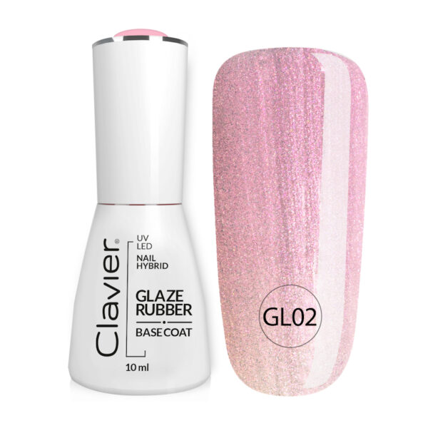 Clavier Luxury Glaze Rubber Basecoat - GL02 Sugary