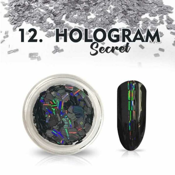 DRM Nagelpoeder Hologram Secret #12