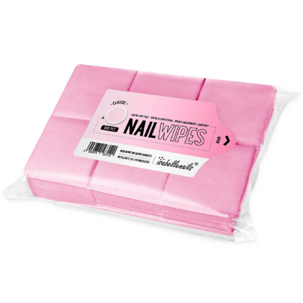 Isabelle Nails Nail Wipes Stofvrije Wattenschijfjes 600 stuks #STRONG Roze