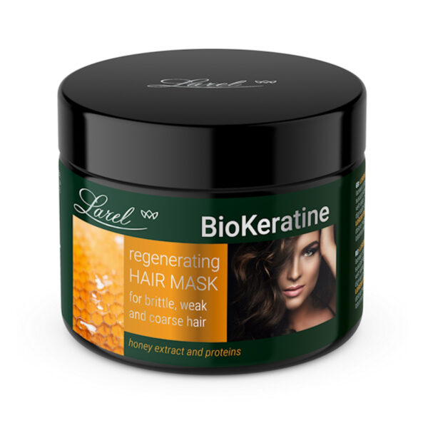 Larel® Bio Keratine Regenerating Hair Mask Voor Broos, Zwak En Grof Haar 300ml.