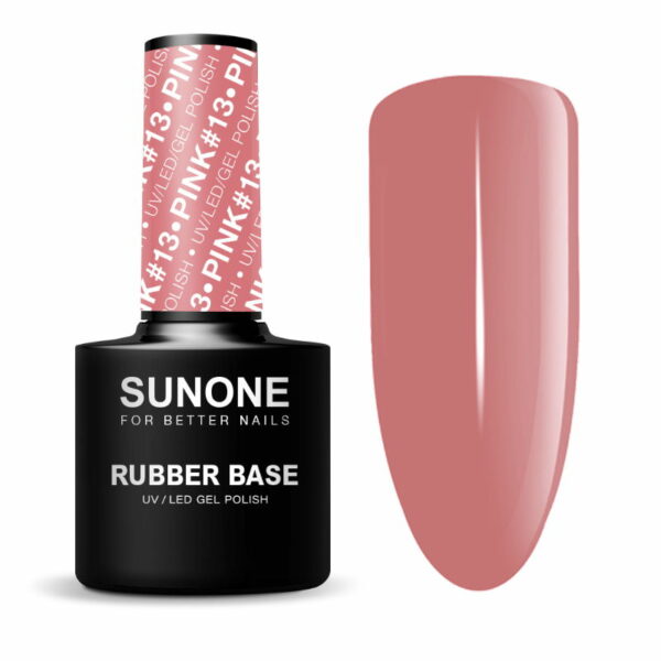SUNONE UV/LED Rubber Base Pink #13 12ml.