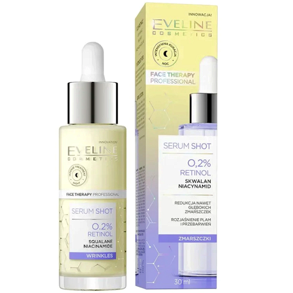 Eveline Cosmetics Serum Shot 0.2% Retinol Wrinkles 30ml.