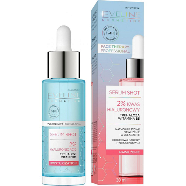 Eveline Cosmetics Serum Shot 2% Hyaluronic Acid - Moisturization 30ml.